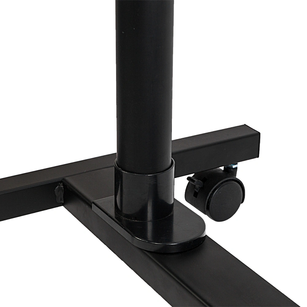Four-Wheel Multifunctional Flat Surface Lifting Computer Desk Black view 10