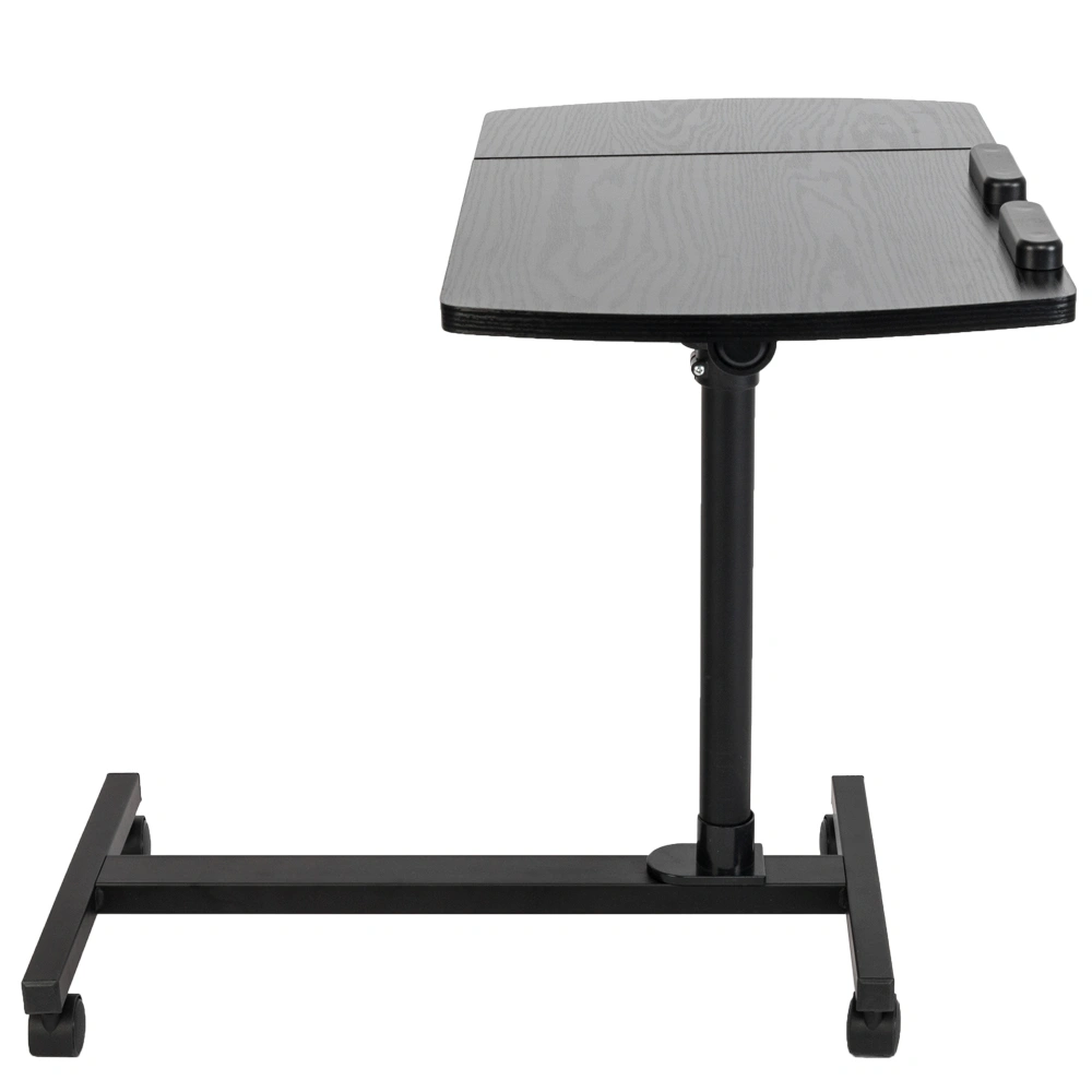 Four-Wheel Multifunctional Flat Surface Lifting Computer Desk Black view 13