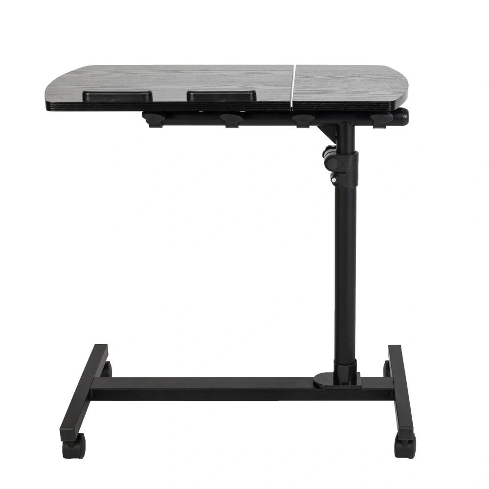 Four-Wheel Multifunctional Flat Surface Lifting Computer Desk Black view 8