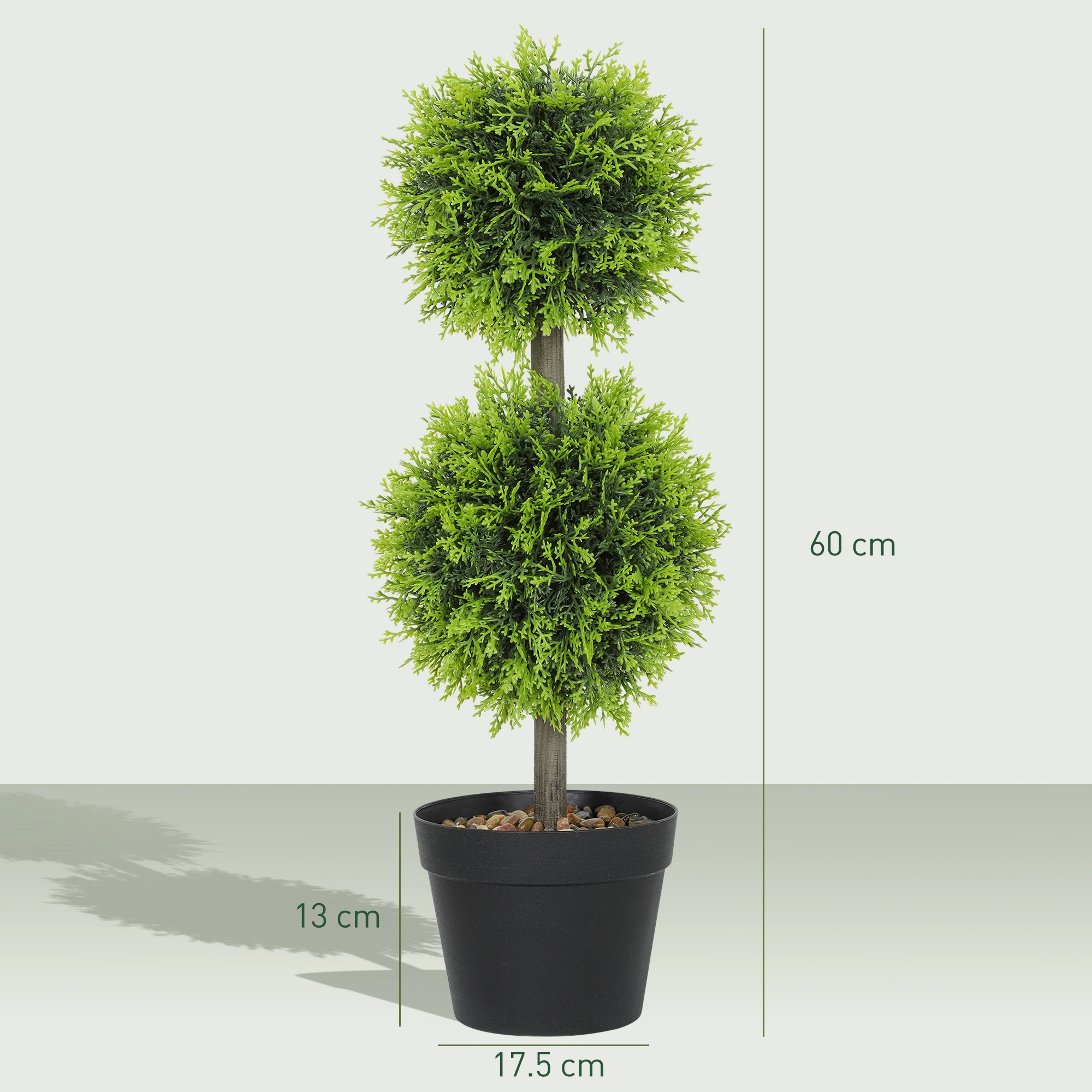 Modern Artificial Plant with Decorative Pot - 35in Faux Greenery Indoor Outdoor Home Garden décor view 5