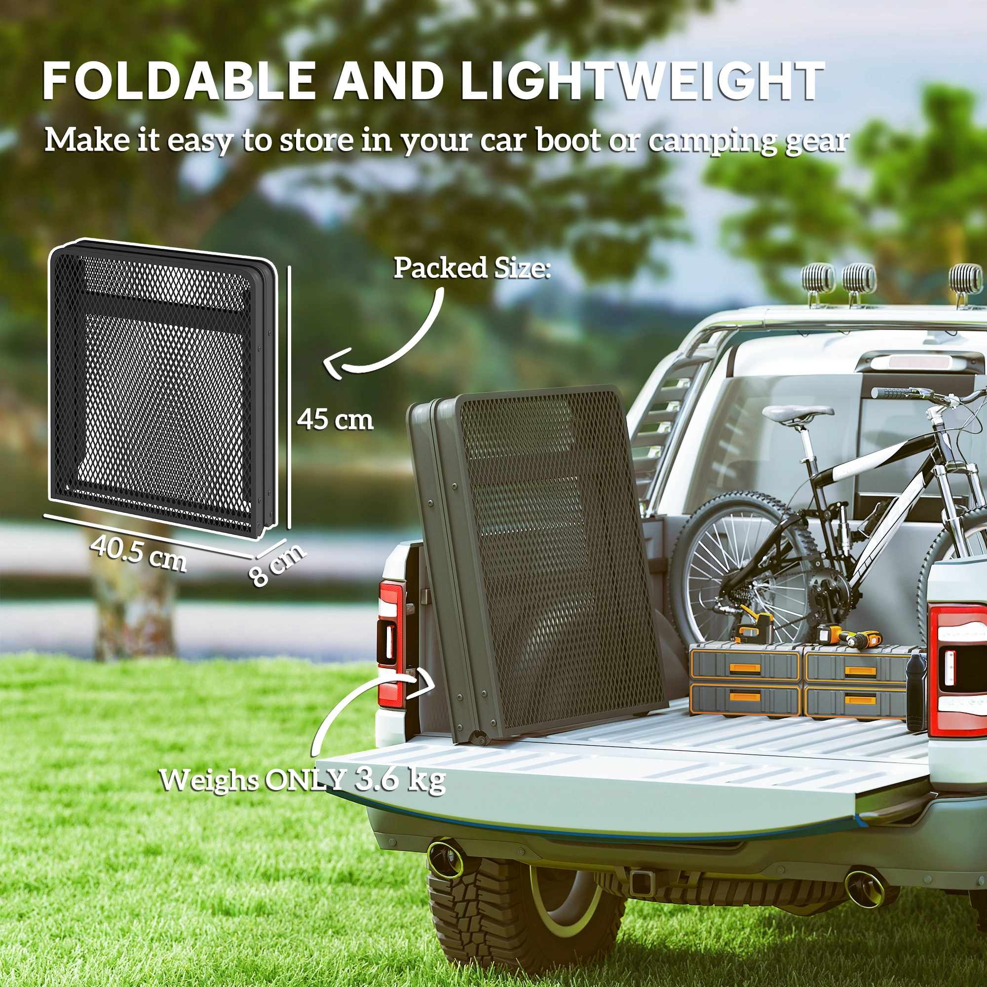 Portable Camping Table, Lightweight Foldable Picnic Table for Outdoor Hiking & Beach view 5