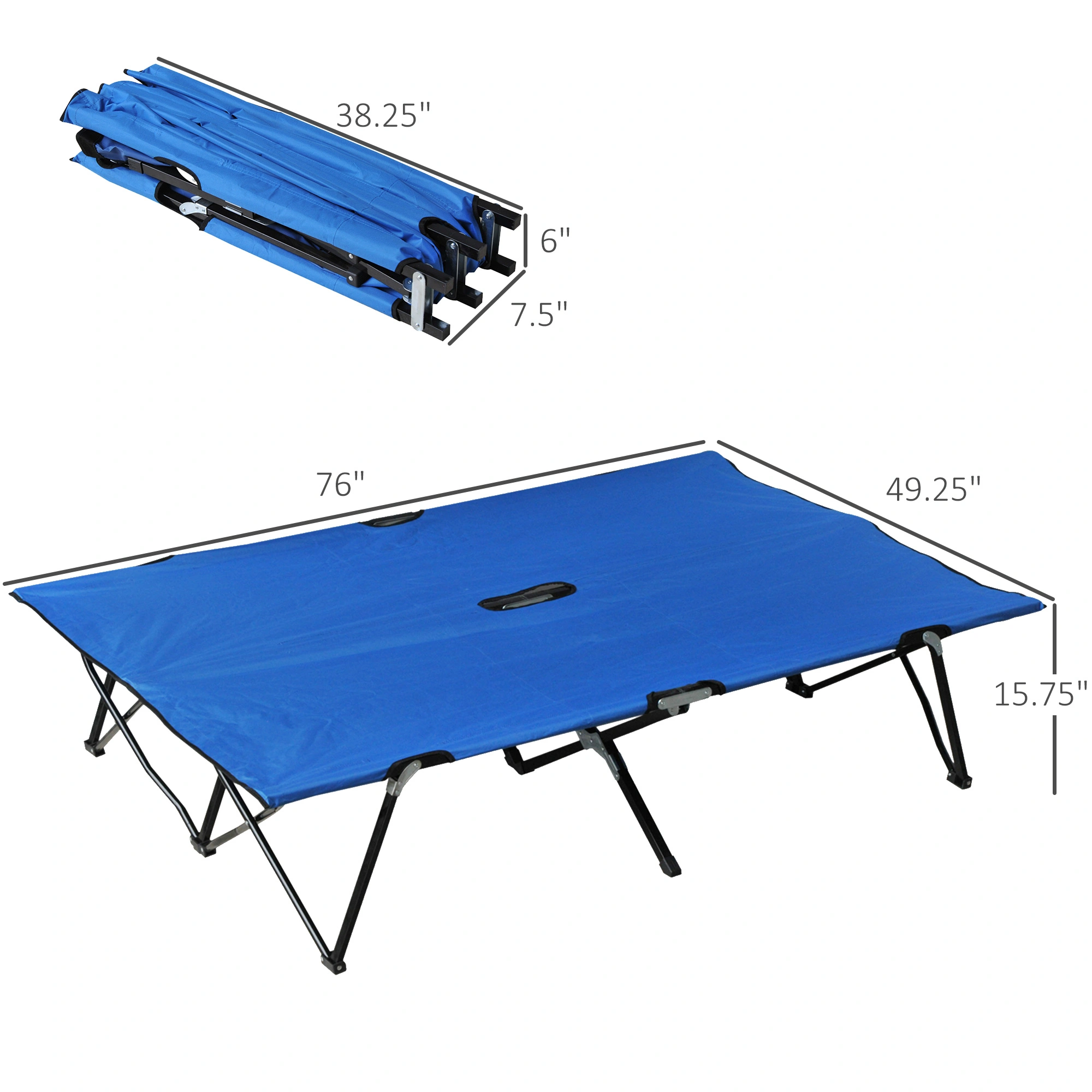 Folding Camping Chair Portable Outdoor Tent Cot Bed Seat Lightweight Portable Stool view 3