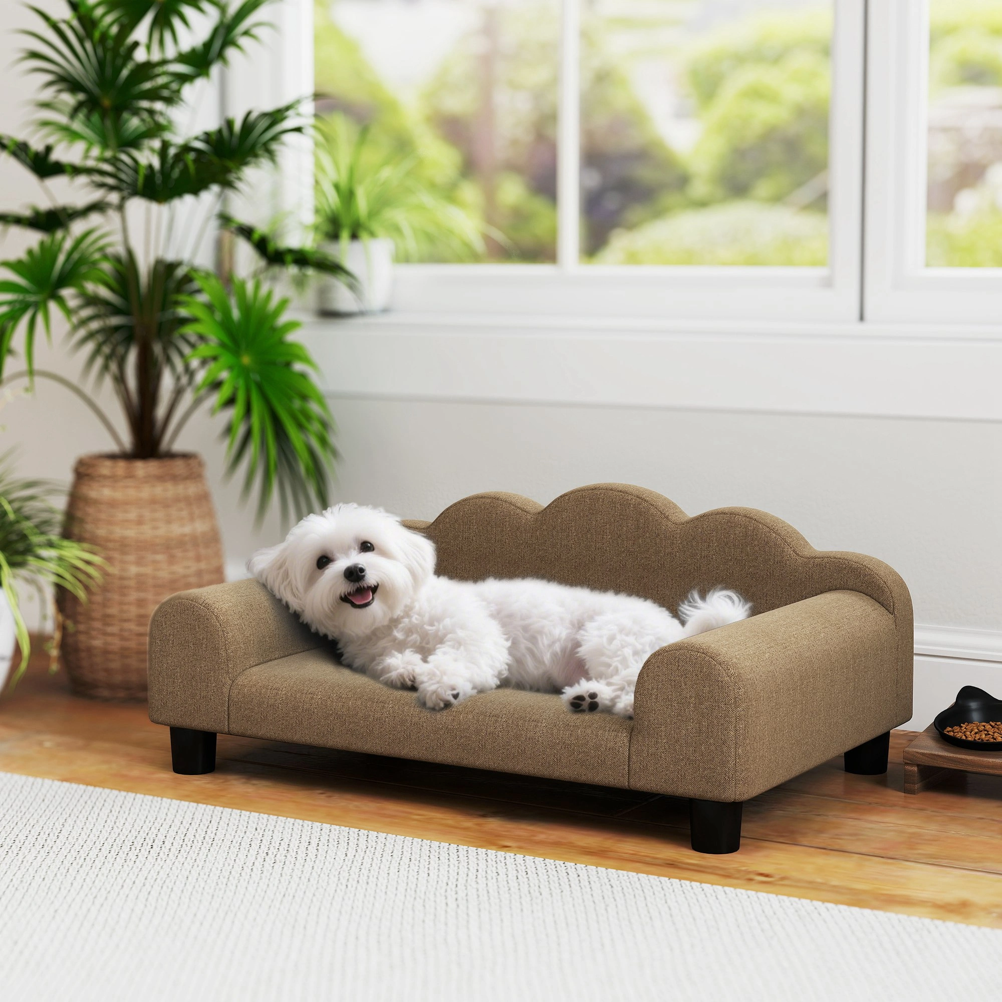 Luxury Orthopedic Dog Bed & Pet Sofa, Removable Washable Cover, Soft Memory Foam Cushion for Medium Large Dogs, Indoor Outdoor Use