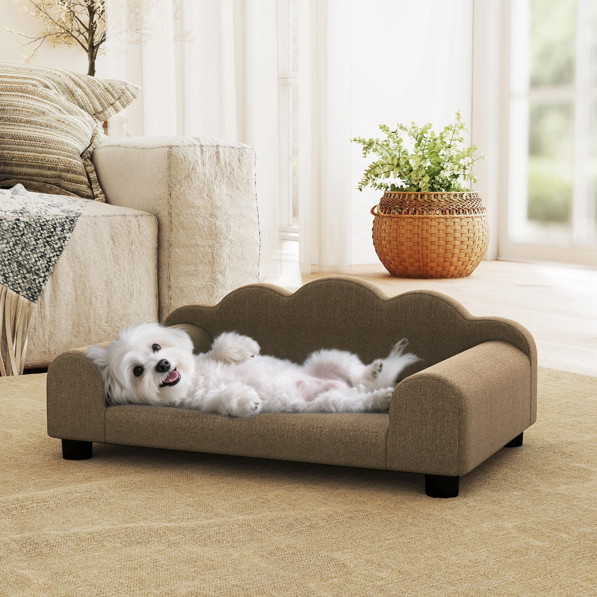 Luxury Orthopedic Dog Bed & Pet Sofa, Removable Washable Cover, Soft Memory Foam Cushion for Medium Large Dogs, Indoor Outdoor Use view 3