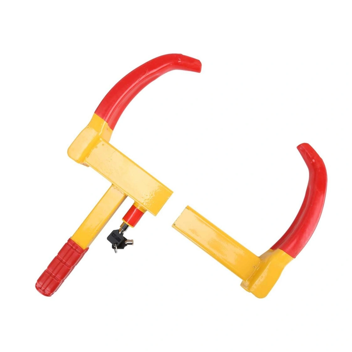 Heavy Duty Wheel Clamp Lock for Caravan Car Van Trailer Anti-Theft Steering Lock UK view 4