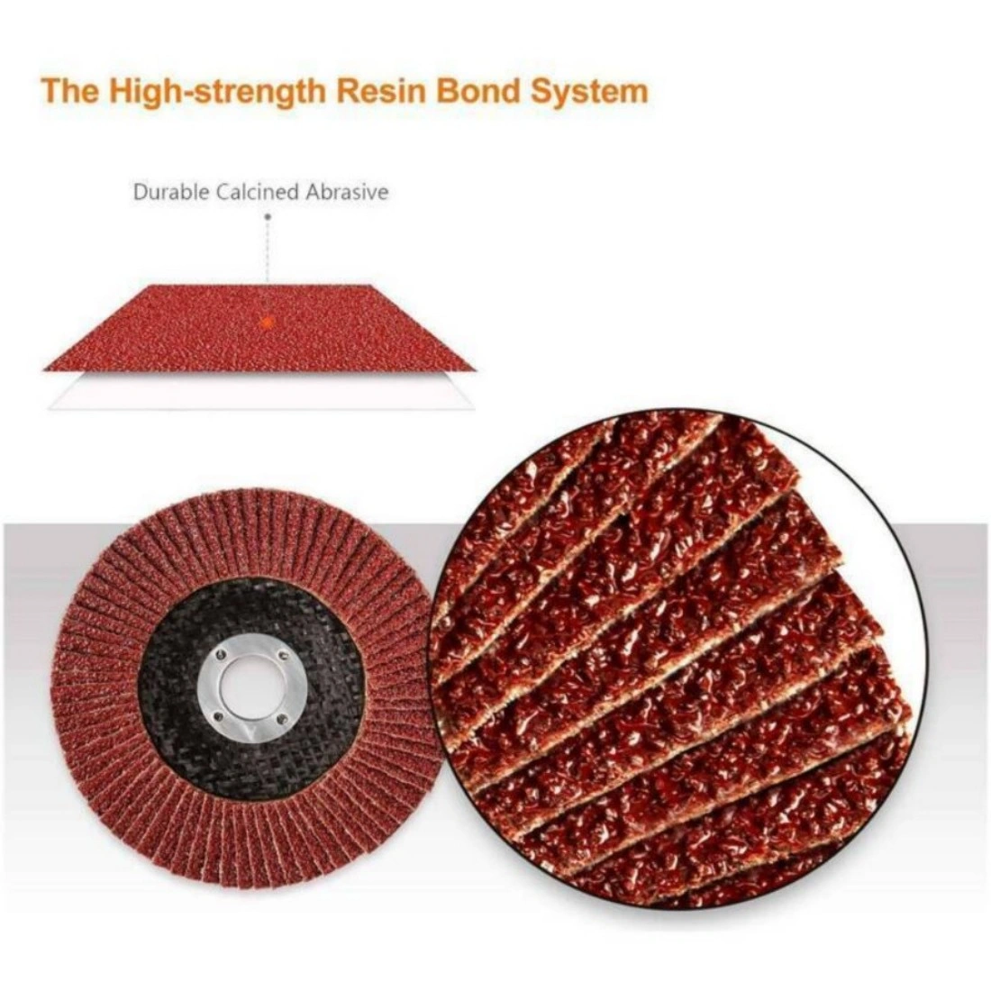 15PCS Flap Discs 115mm 60 Grit Sanding Grinding Wheels Angle Grinder Disks UK view 2