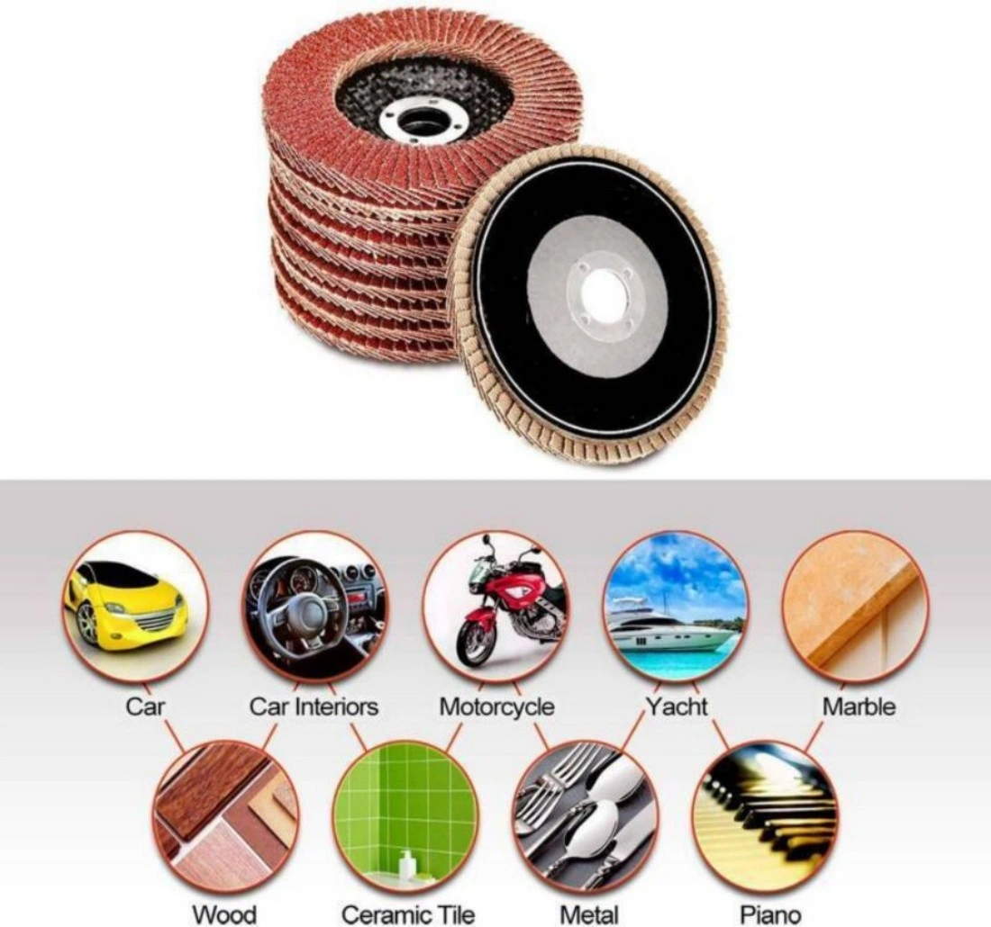 15PCS Flap Discs 115mm 60 Grit Sanding Grinding Wheels Angle Grinder Disks UK view 3