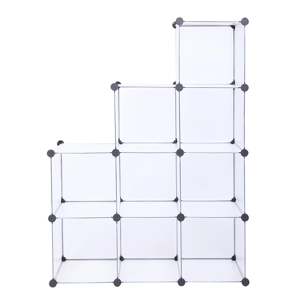 9-Cube Storage Organizer Closet Shelf DIY Cubes Cabinet System, White Modular Room Divider & Bookcase view 2