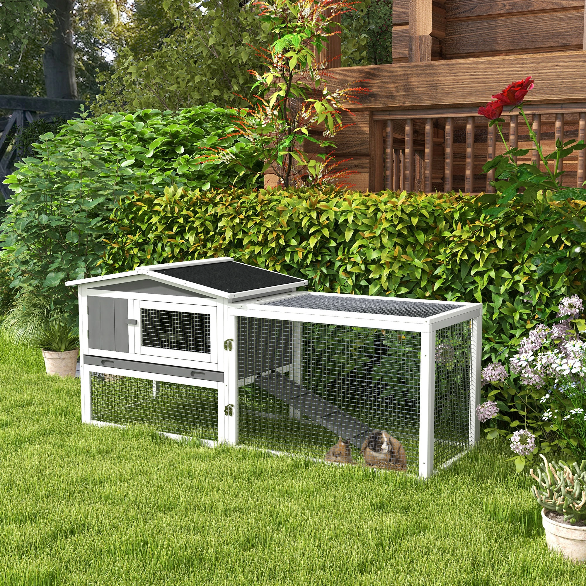 Modern Small Animal Playpen Cage with Door, Pet Exercise Pen for Rabbits, Hamsters, Guinea Pigs