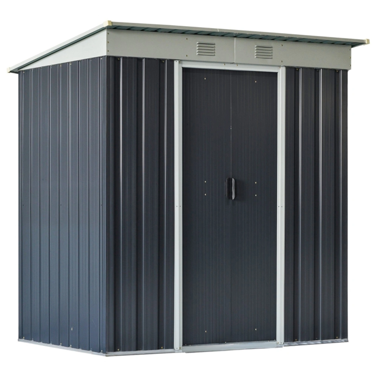 Garden Shed for Outdoor Storage, Compact Metal Garden Shed with Door, Weatherproof Garden Shed for Backyard, Patio, and Garage Organization view 3