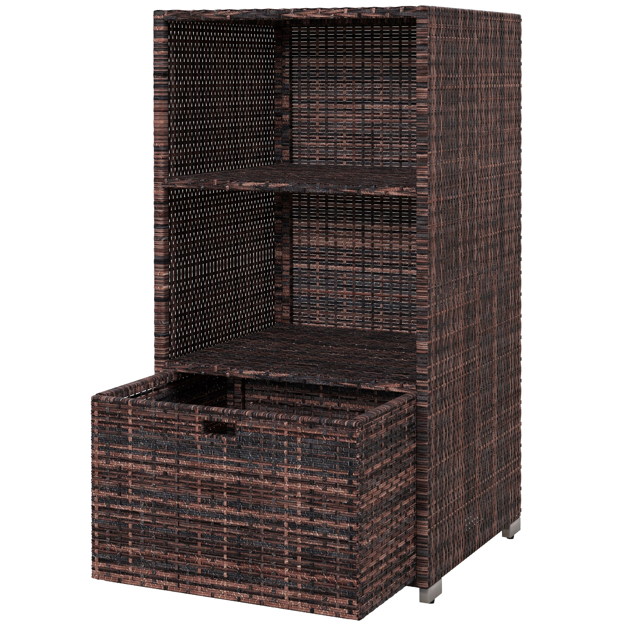 Bathroom Storage Organizer, Over The Toilet Rack, 3-Tier Bathroom Shelving Unit