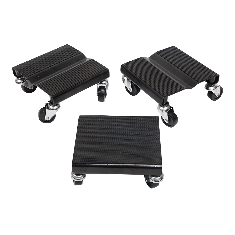 3 Pack Black Snowmobile Dollies - Heavy Duty Ski Snowmobile Transport Dolly Stands