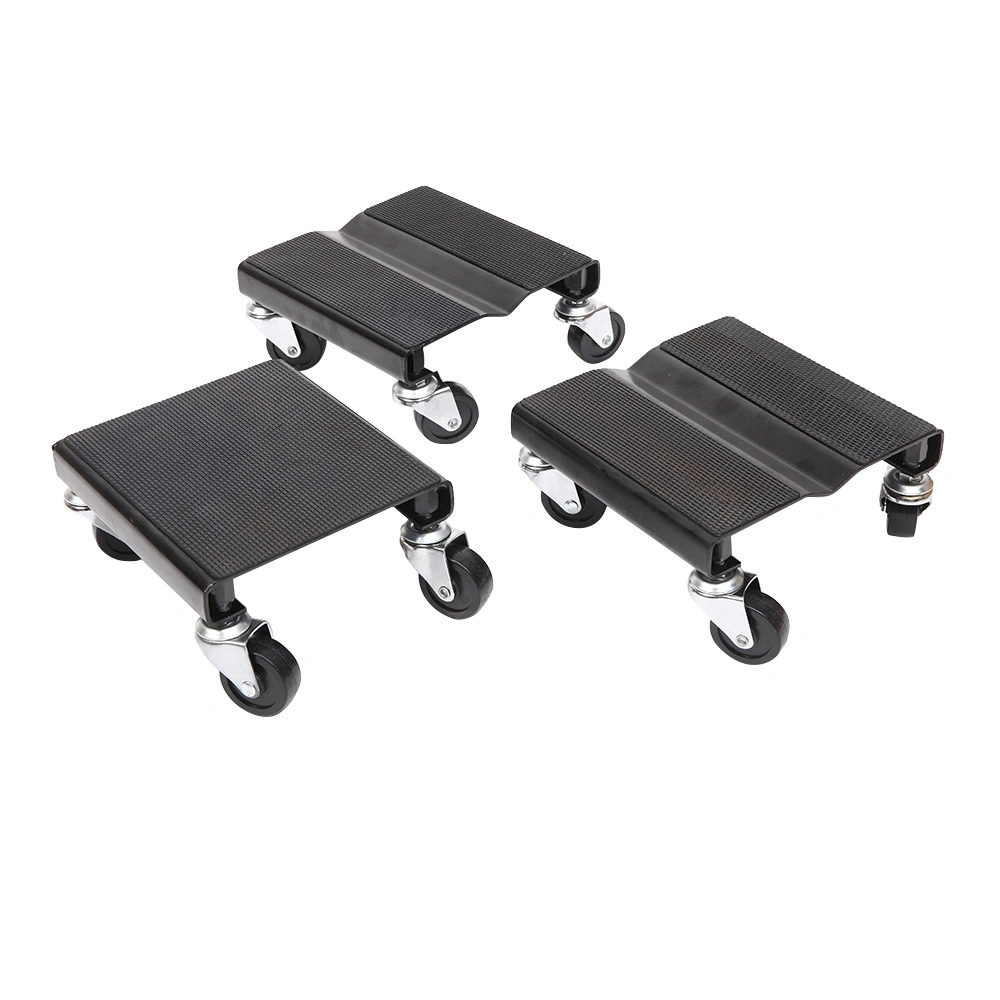 3 Pack Black Snowmobile Dollies - Heavy Duty Ski Snowmobile Transport Dolly Stands view 5