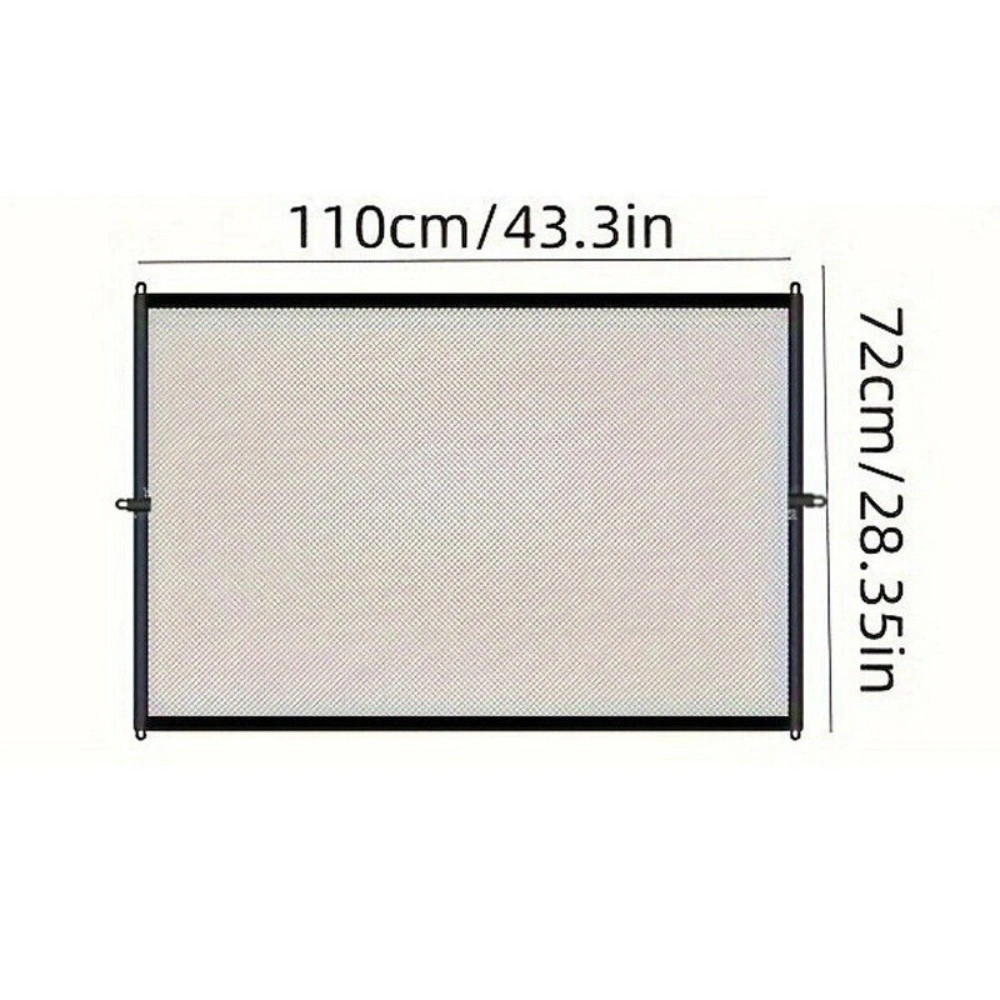 Pet Safety Mesh Gate No Drilling Portable Dog Cat Fence Stair Door Indoor Barrier view 2