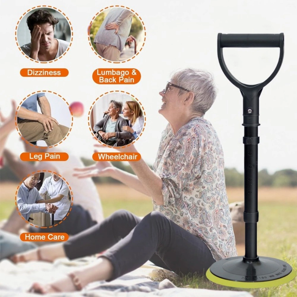 Adjustable Standing Aid with Base, Mobility Support Device for Seniors UK | Handheld Balance Walker Assist Tool for Home Care view 2