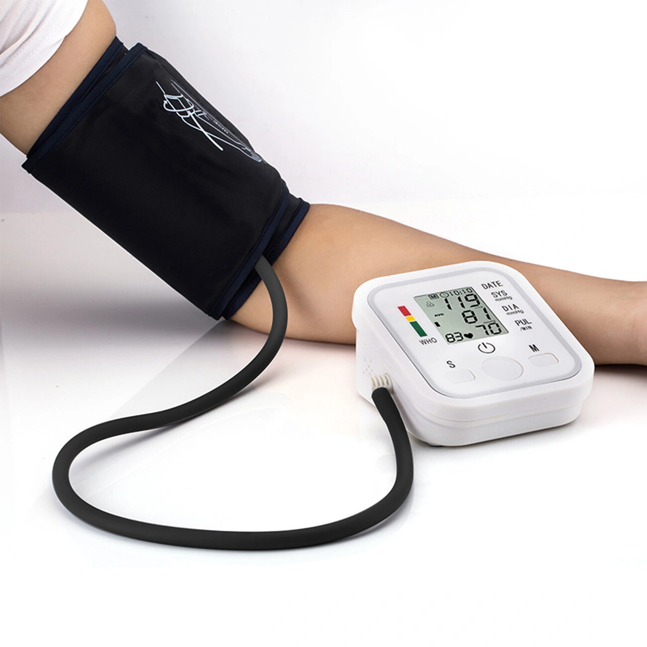 LCD Digital Automatic Upper Arm Blood Pressure Monitor w/ Heart Rate & Voice Talk view 5