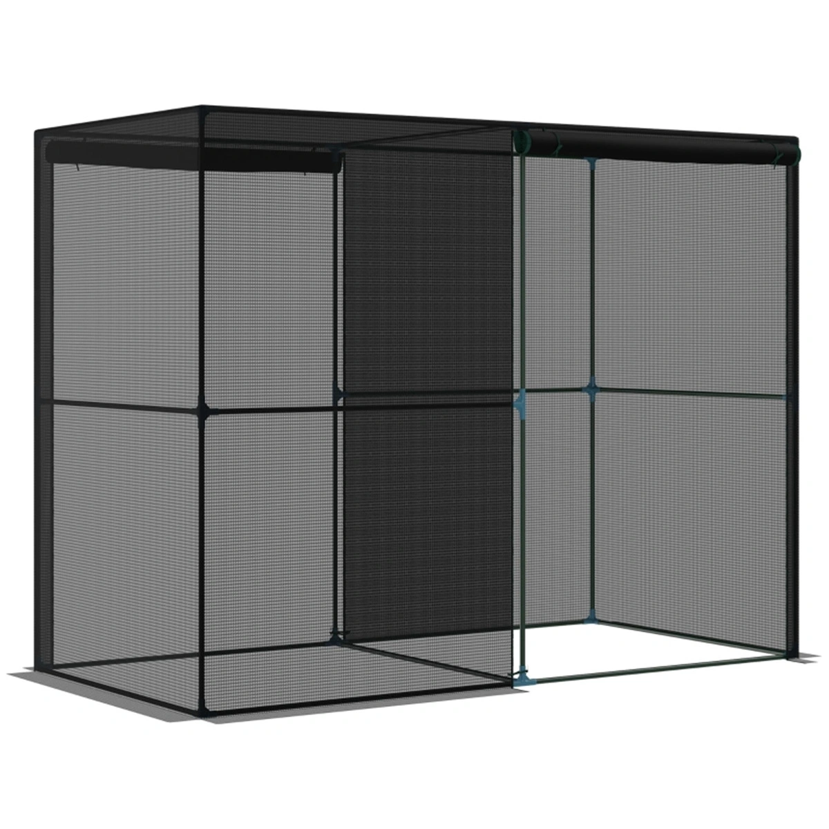 Walk-in Mini Greenhouse, Portable Outdoor Garden Tent with Zipper Door and Ventilation Windows for Plants view 2