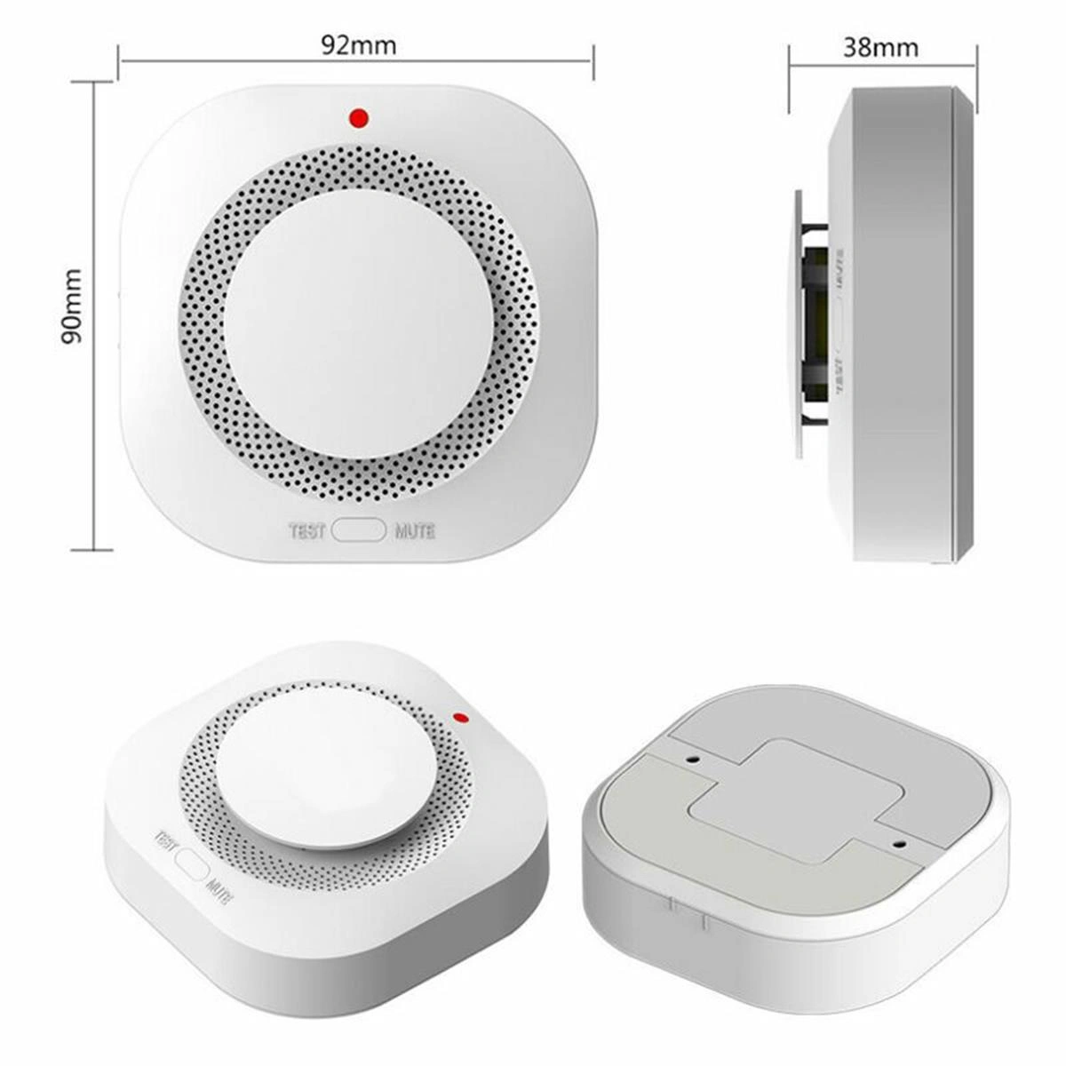 (4 Pack)Smoke Alarm Fire Protection Home Security System Smoke Alarm (US Logistics only For USPS.TK/TMEU only For self-pickup) Platform policies vary; relevant qualifications are attached via link, please do not list products without required qualifi view 3