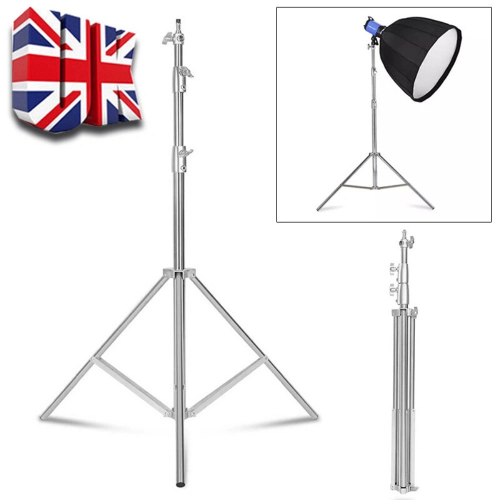 280cm Heavy Duty Stainless Steel Light Stand Tripod for Studio Photography Softbox Flash Lighting view 2