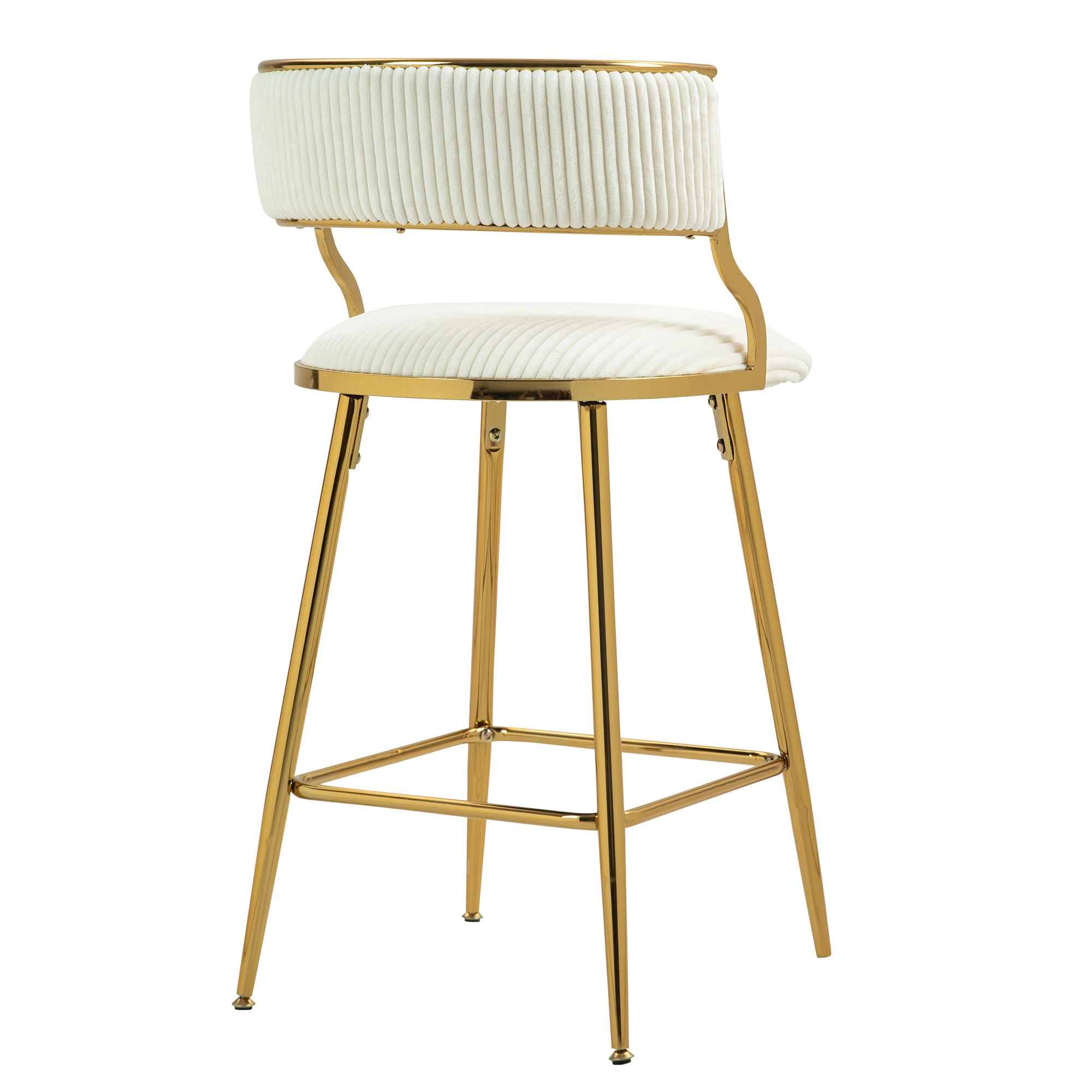 Set of 2, 26 Inch Counter Height Bar Stools with Back, view 2