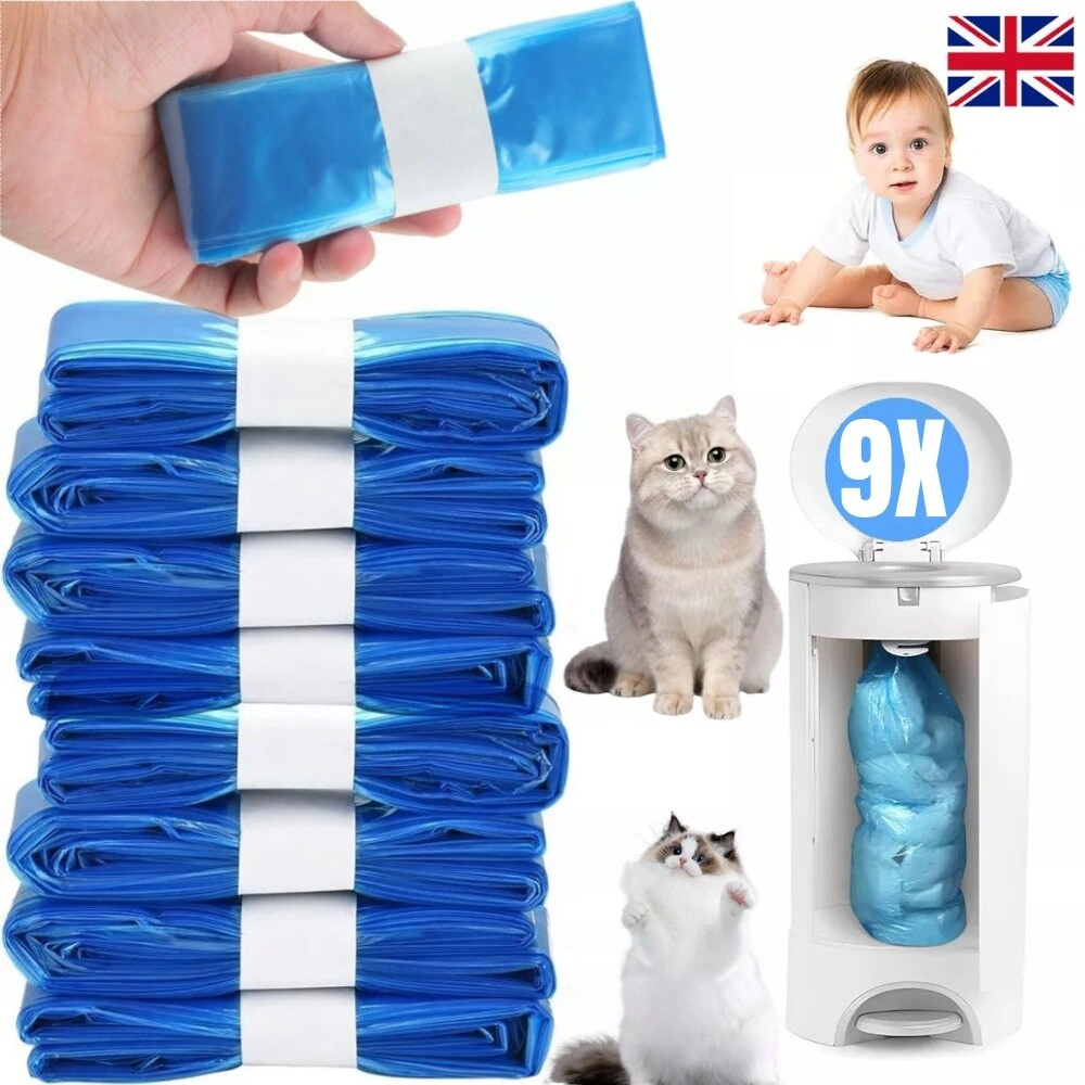 9pcs Disposable Nappy Bin Refill Cassettes for AngelCare, Tommee Tippee & Click view 2