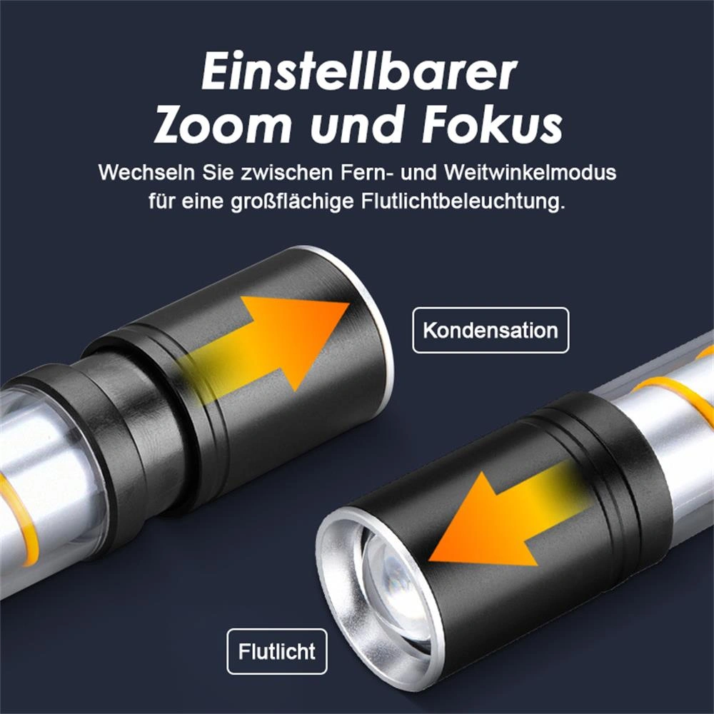 Rechargeable LED Flashlight, High-Power Multi-Function Tactical Flashlight view 3