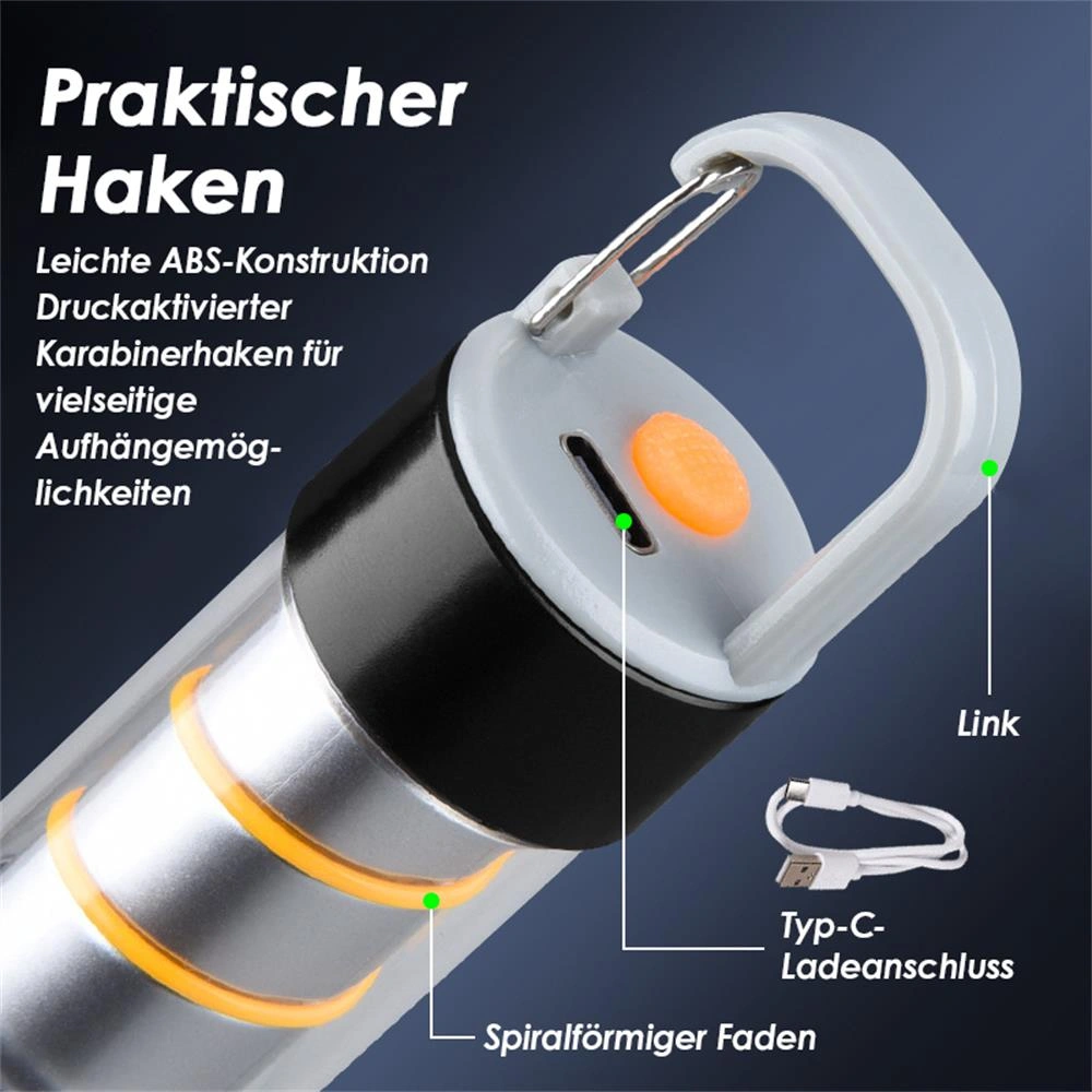 Rechargeable LED Flashlight, High-Power Multi-Function Tactical Flashlight view 4
