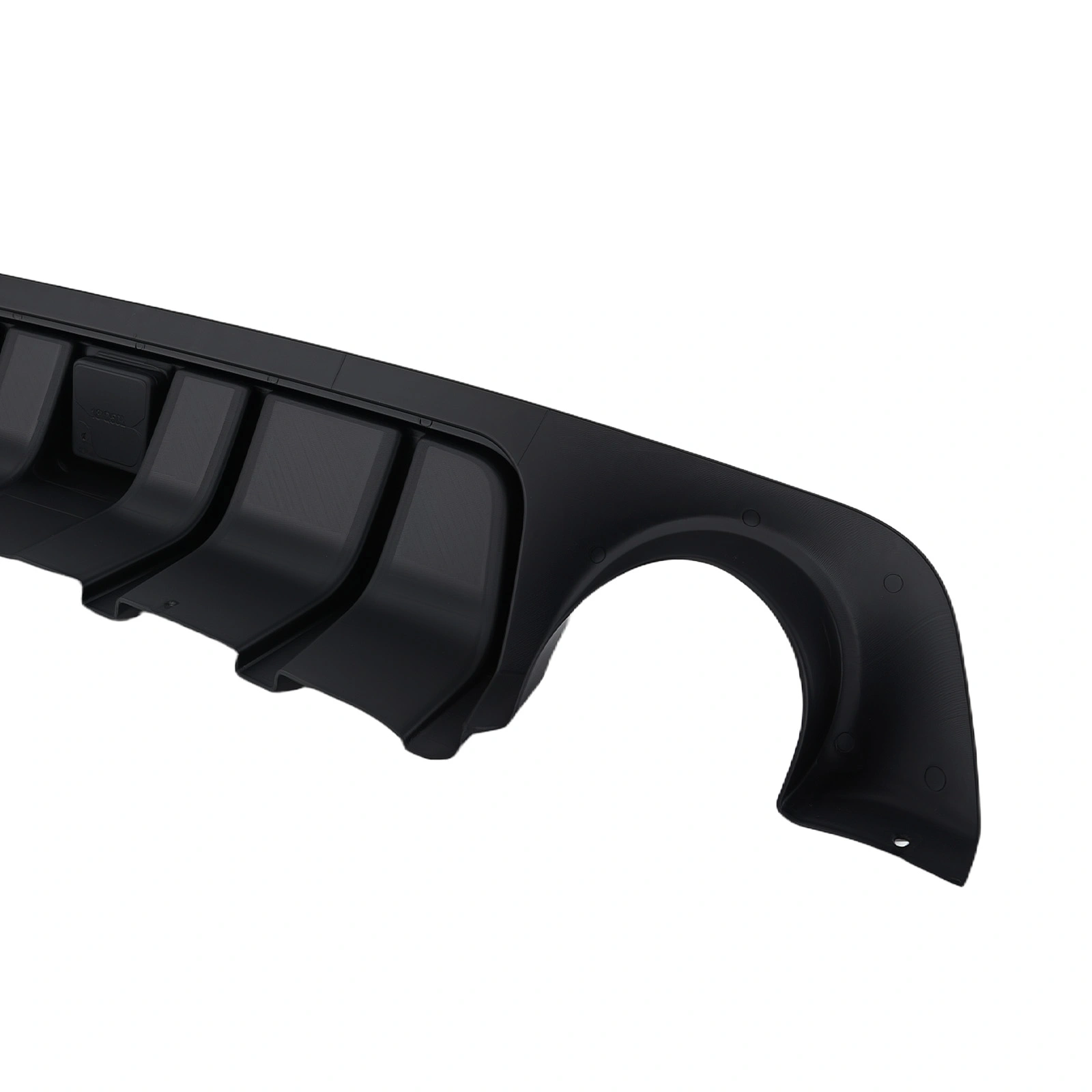 Rear Bumper Diffuser Lip W/ Brake LED fit for 2018 19-2023 Infiniti Q50 Glossy Black