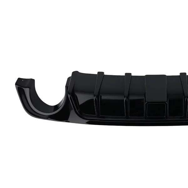 Rear Bumper Diffuser Lip W/ Brake LED fit for 2018 19-2023 Infiniti Q50 Glossy Black view 2