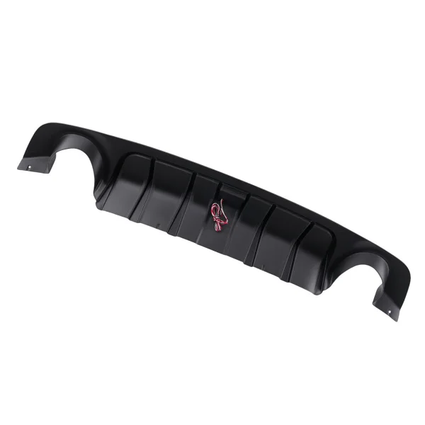 Rear Bumper Diffuser Lip W/ Brake LED fit for 2018 19-2023 Infiniti Q50 Glossy Black view 6