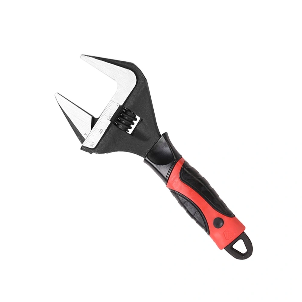 6 Inch Adjustable Extra Wide Jaw Wrench Spanner 0-30MM Opening Heavy Duty Mechanic Tools Metal Latch view 3