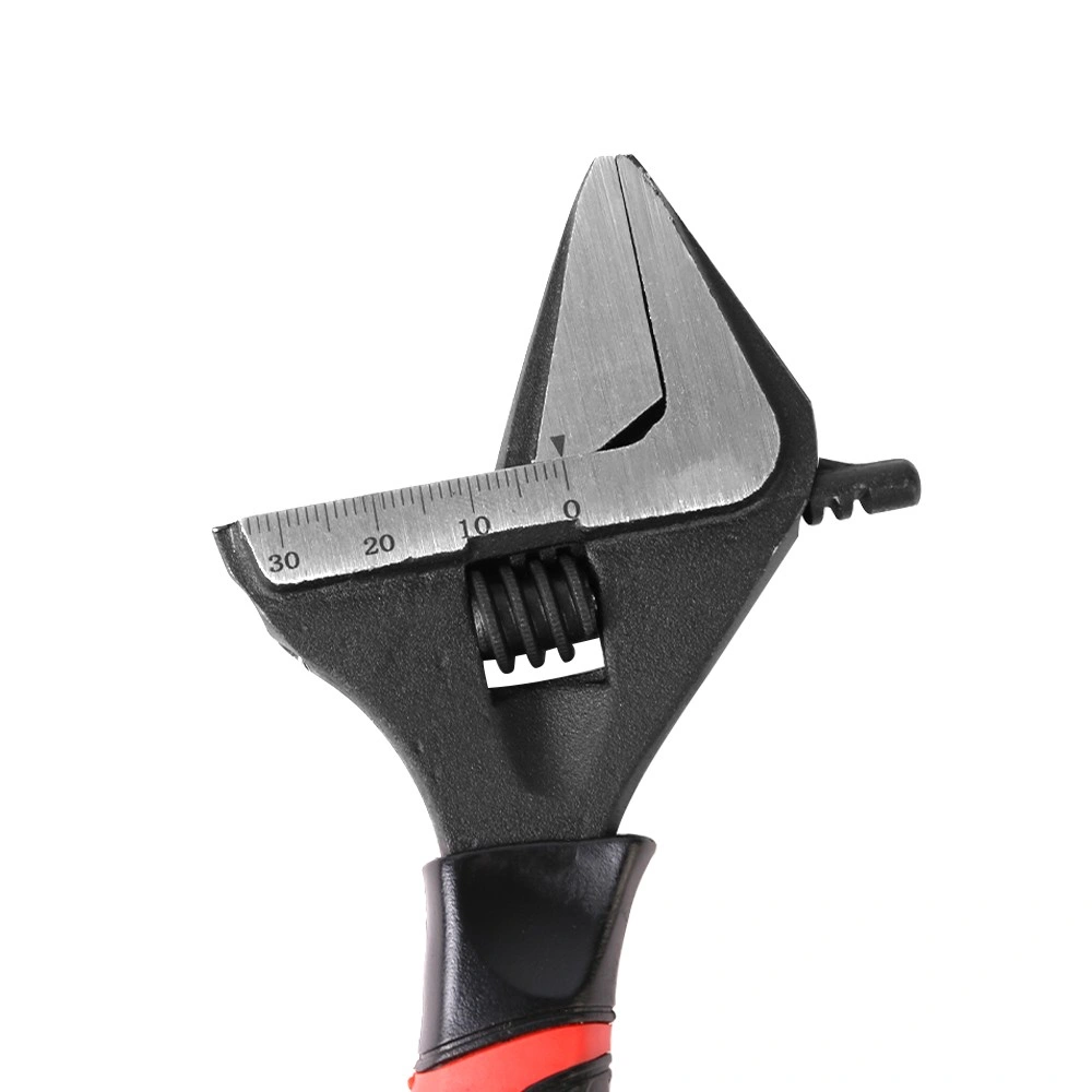 6 Inch Adjustable Extra Wide Jaw Wrench Spanner 0-30MM Opening Heavy Duty Mechanic Tools Metal Latch view 5