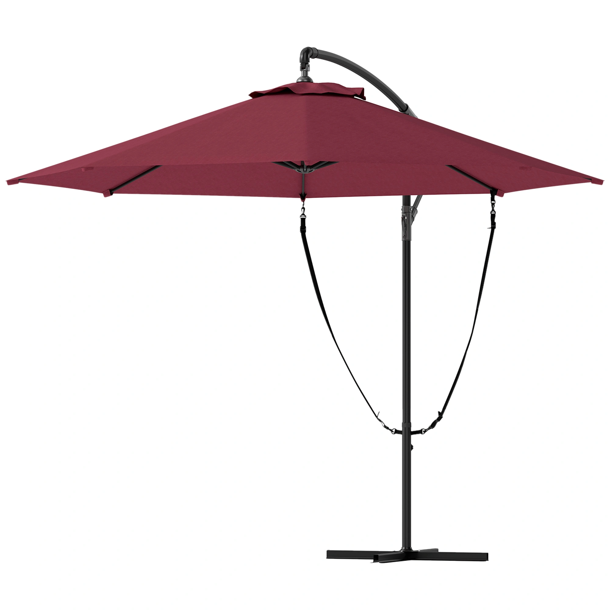 Premium Wall Mounted Umbrella Holder - Rust-Resistant Wall Mount Umbrella Stand with Multiple Hooks, Space-Saving Organizer for Home & Office view 2