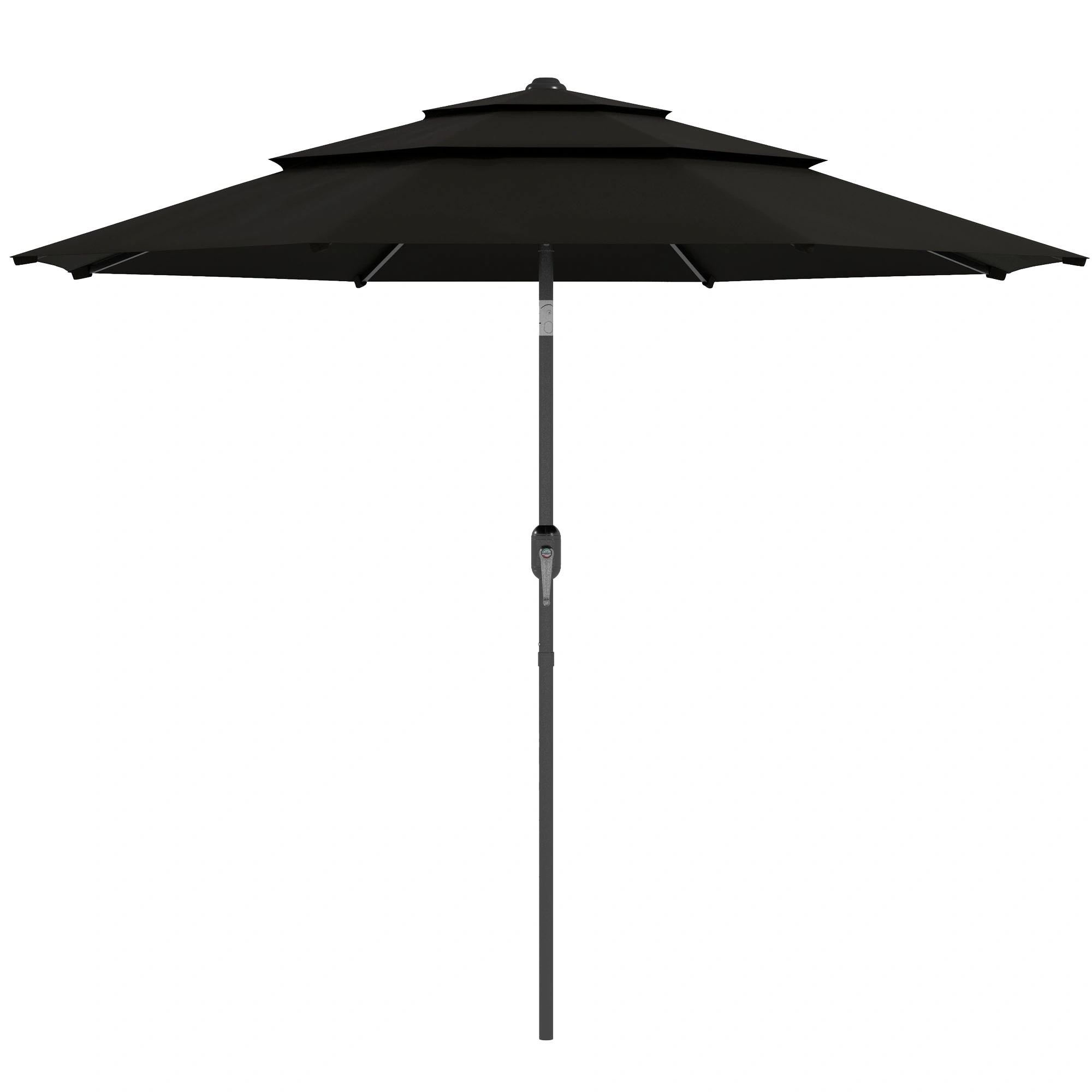 Portable Beach Umbrella Outdoor - Large Sun Shade Umbrella with UV Protection, Ventilated Canopy for Camping & Outdoor Activities view 2