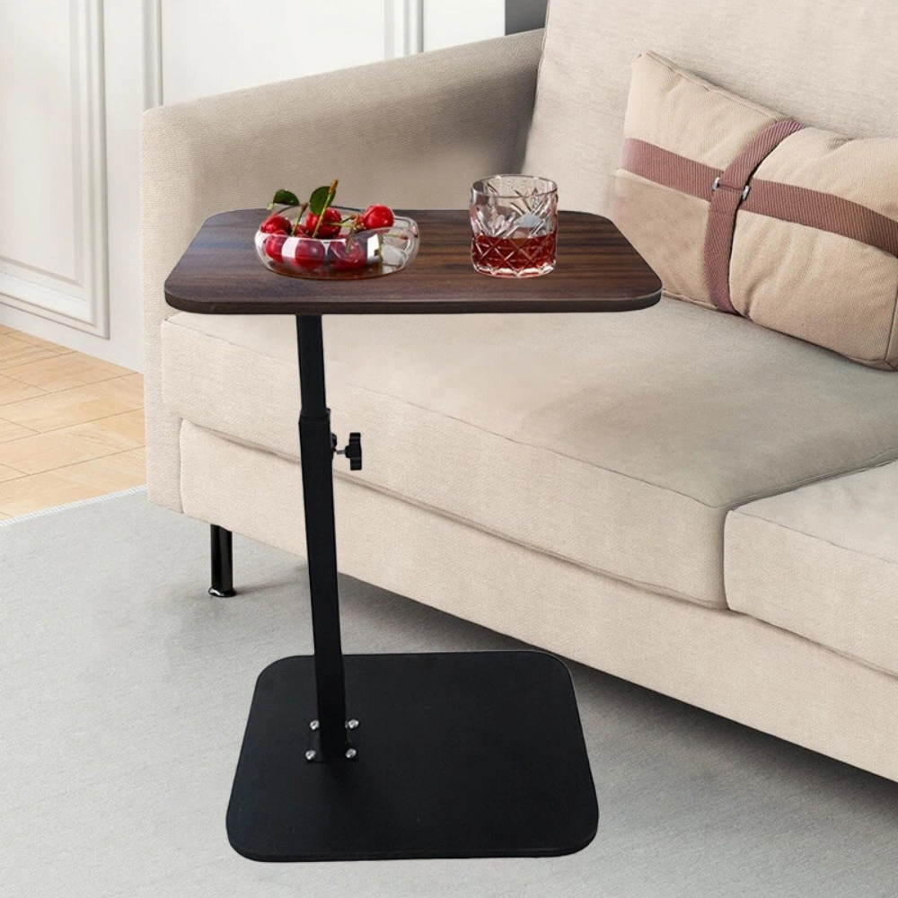 Adjustable C Shaped Sofa Side Table End Table Lap Desk for Bedroom Living Room Couch Coffee view 3