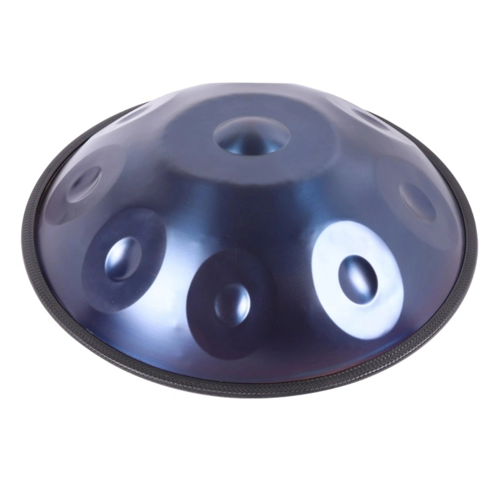 9 Notes Blue Solid Color Handpan Drum Steel Tongue Percussion Instrument view 3