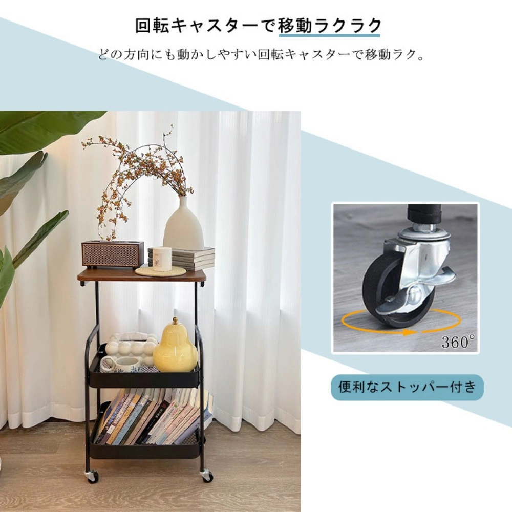 キッチンワゴン 天板付き view 4