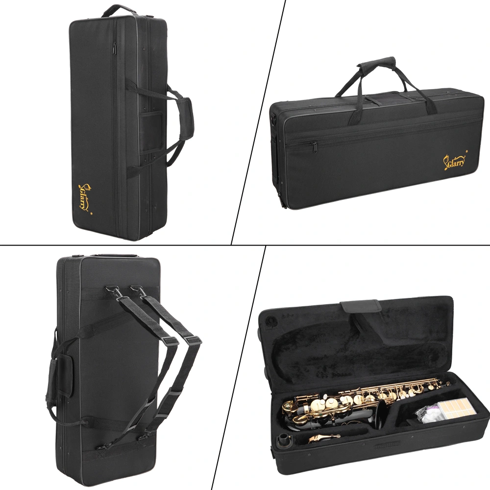 Alto Saxophone Eb E-Flat in Black - 11 Reeds, Hard Case & Care Kit Bundle for Students Beginners view 14
