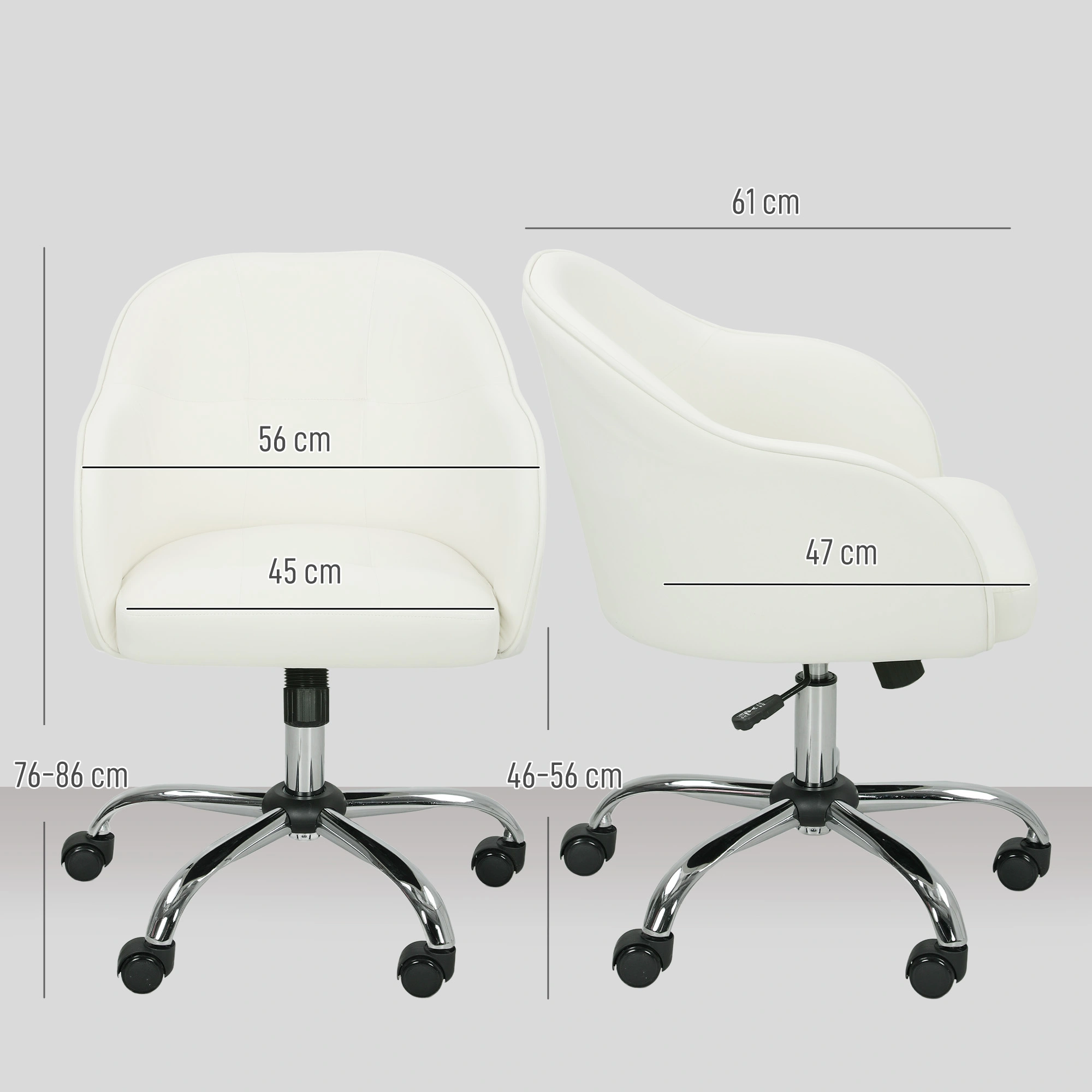 Massage Office Chair with Lumbar Support, Ergonomic Executive Office Chair, High Back Swivel Chair view 3