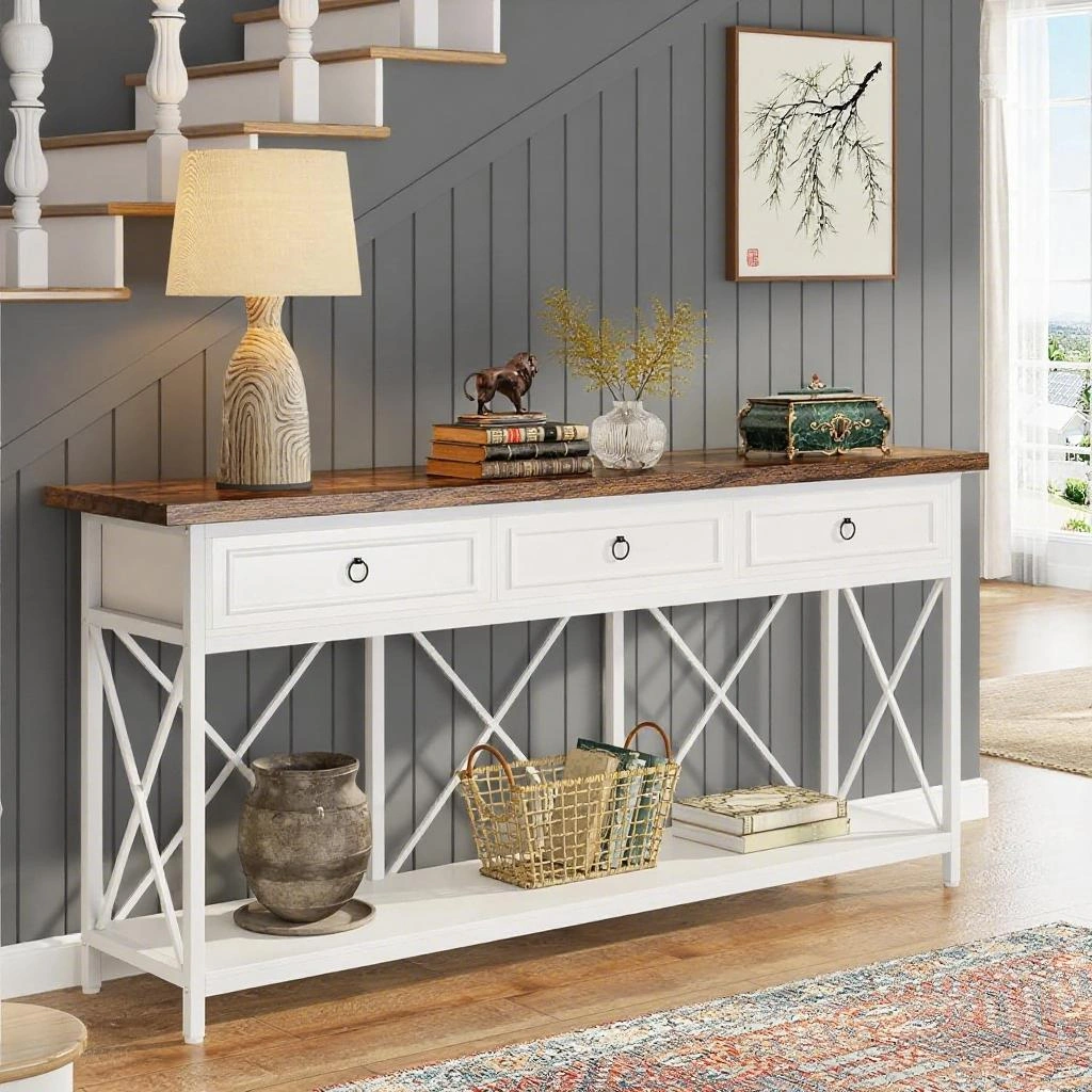 Long Console Table/Living room table view 2