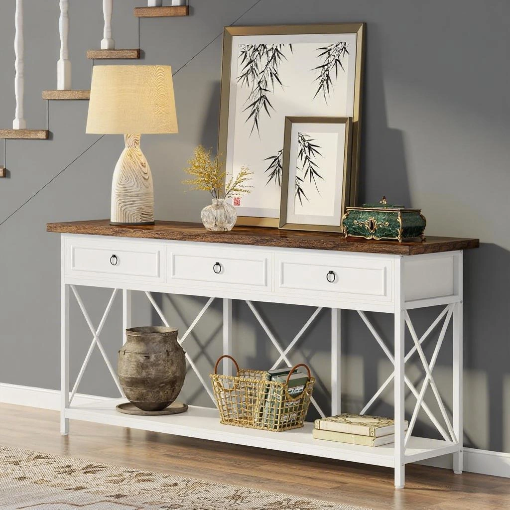 Long Console Table/Living room table view 6