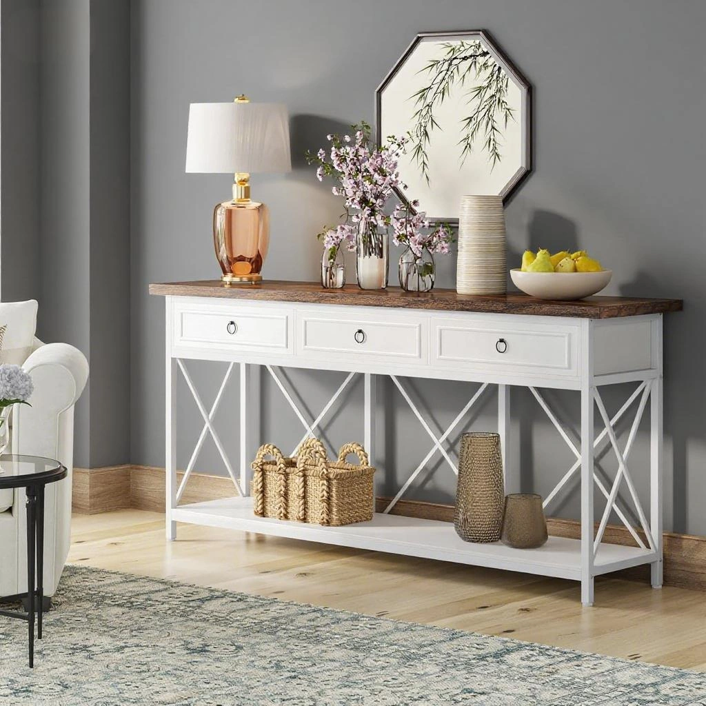Long Console Table/Living room table view 8