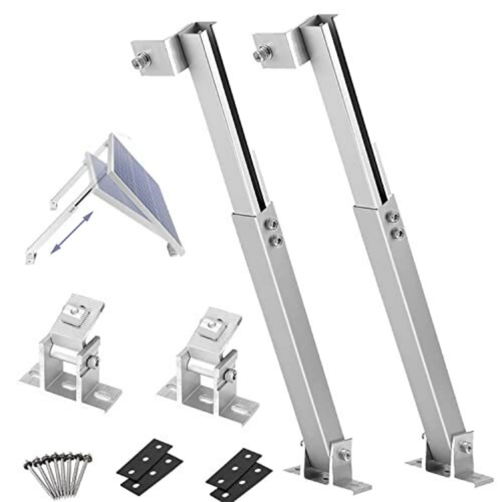 Solar Panel Floor Mount Stand Balcony Power Flat Roof PV Bracket Holder for 600W System view 5