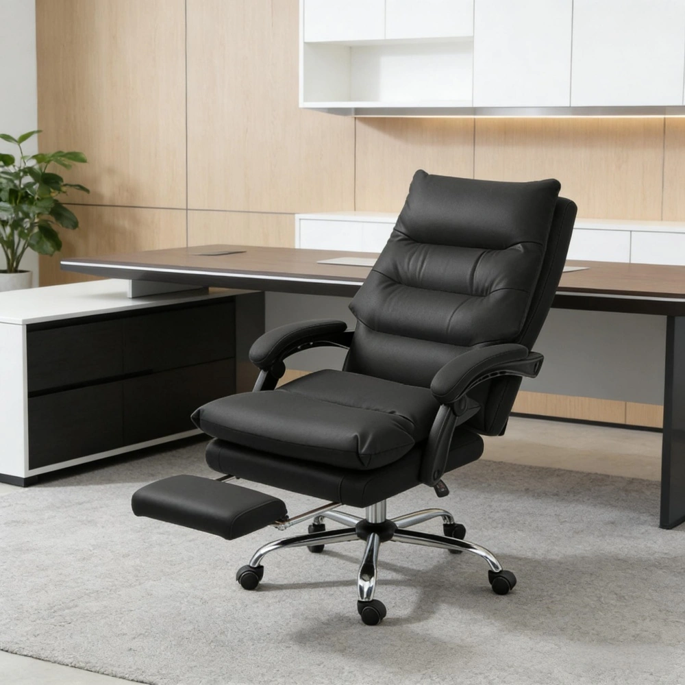 Ergonomic Office Chair with Massage Function - Lumbar Support, Adjustable Height, Swivel Executive Desk Chair view 7