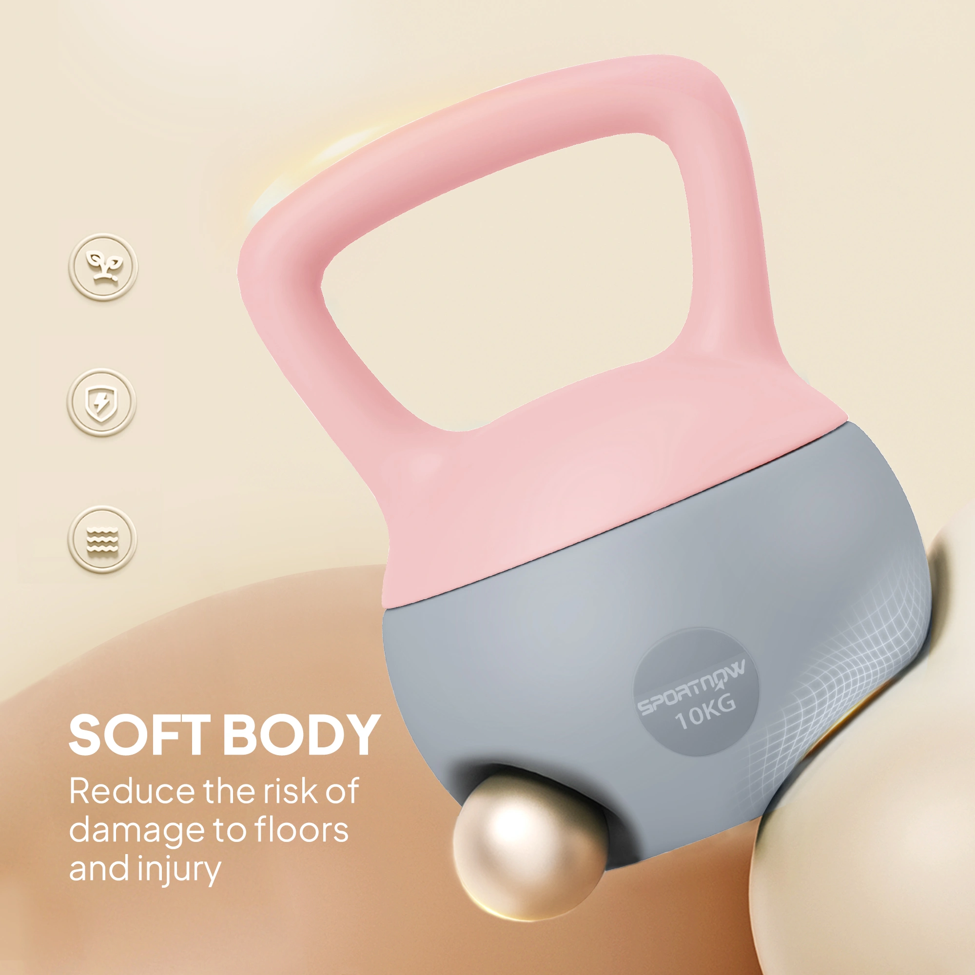 Heavy Duty Cast Iron Kettlebell for Home Gym Fitness Training Strength Exercise Full Body Workout view 5