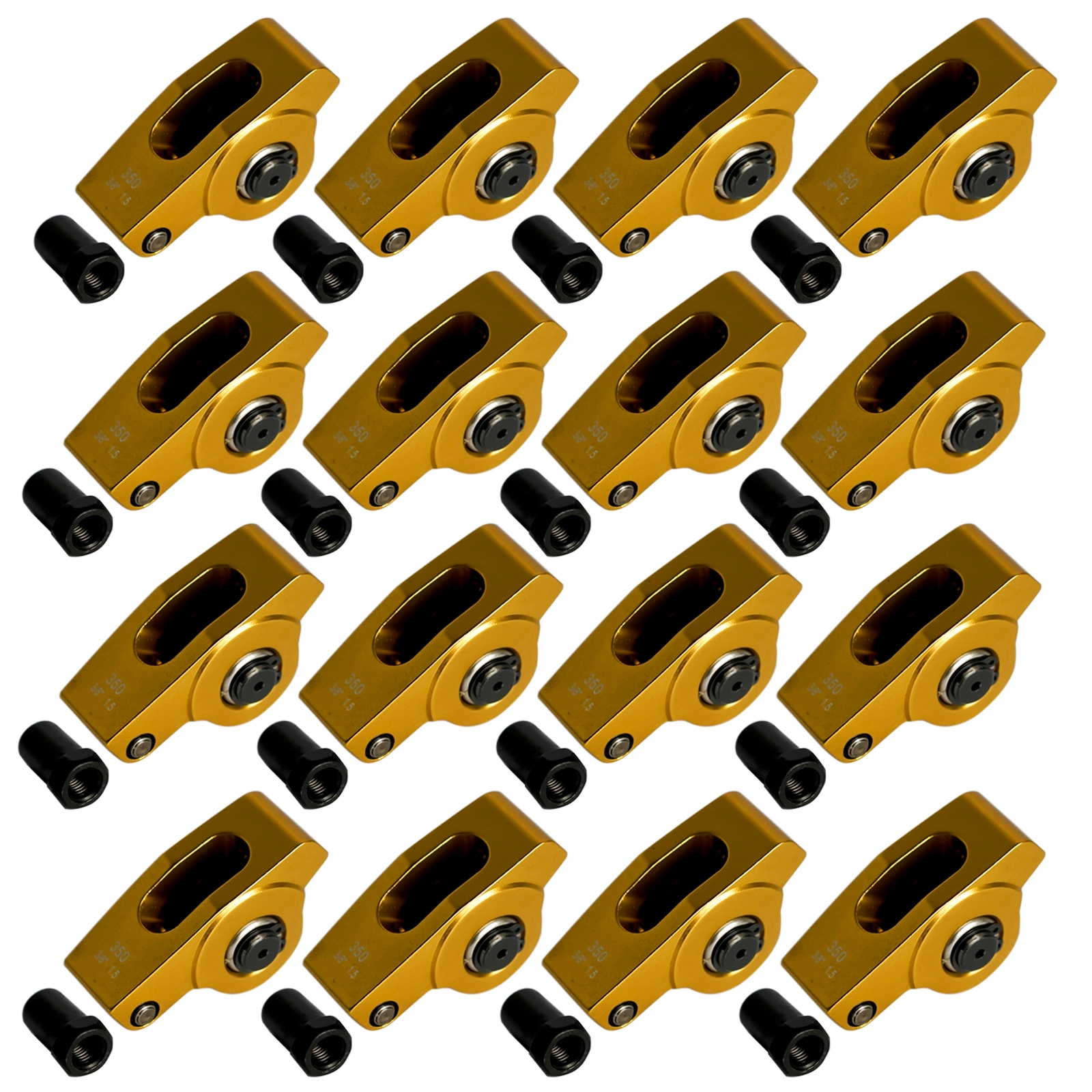 Aluminum Roller Rocker Arms 1.5 Ratio 3/8" for SBC Small Block Chevy 327 350 Engine view 4