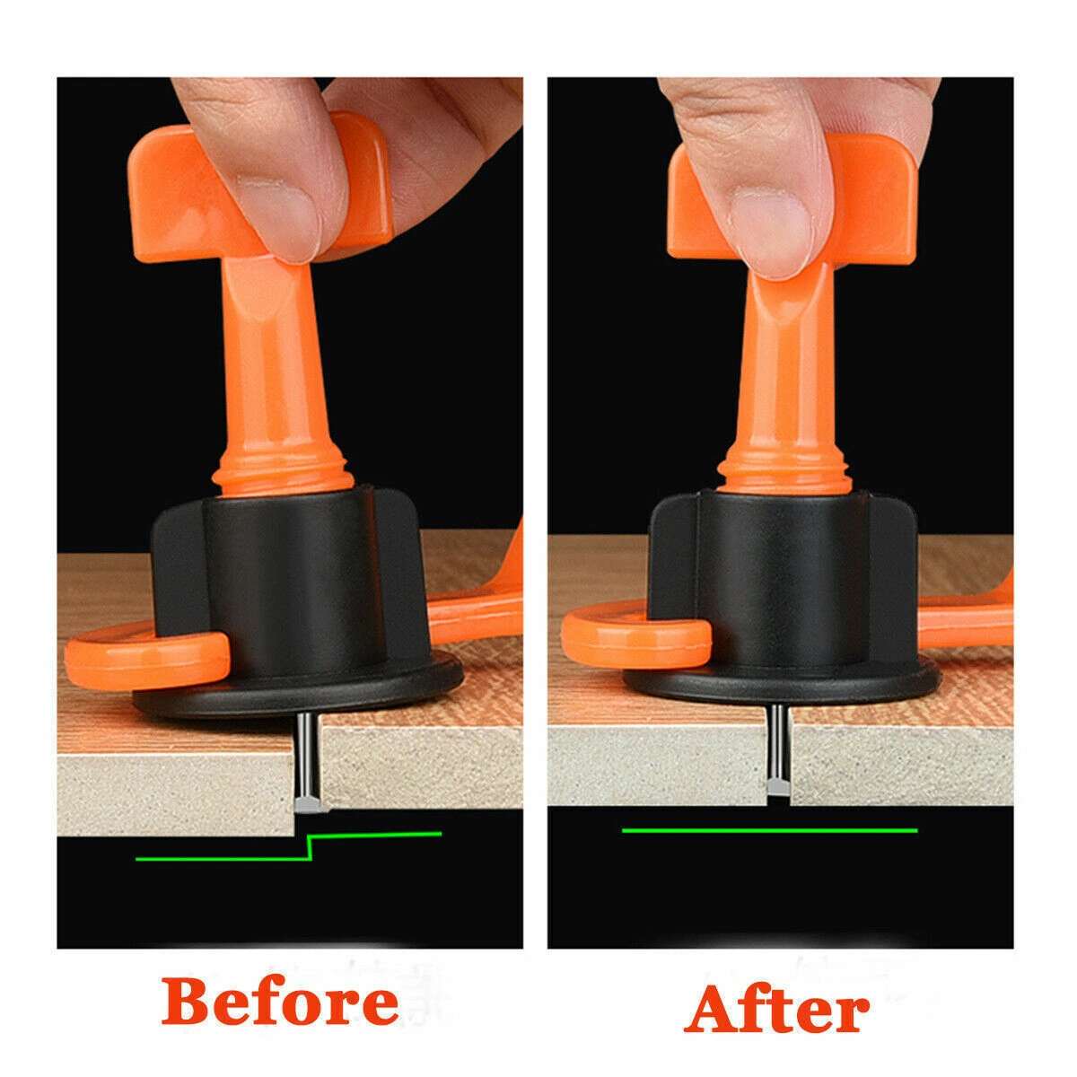 50pcs Tile Leveling System Kit - Reusable Tile Spacers, Wall & Floor Clip Tools for Precision Tile Installation view 3