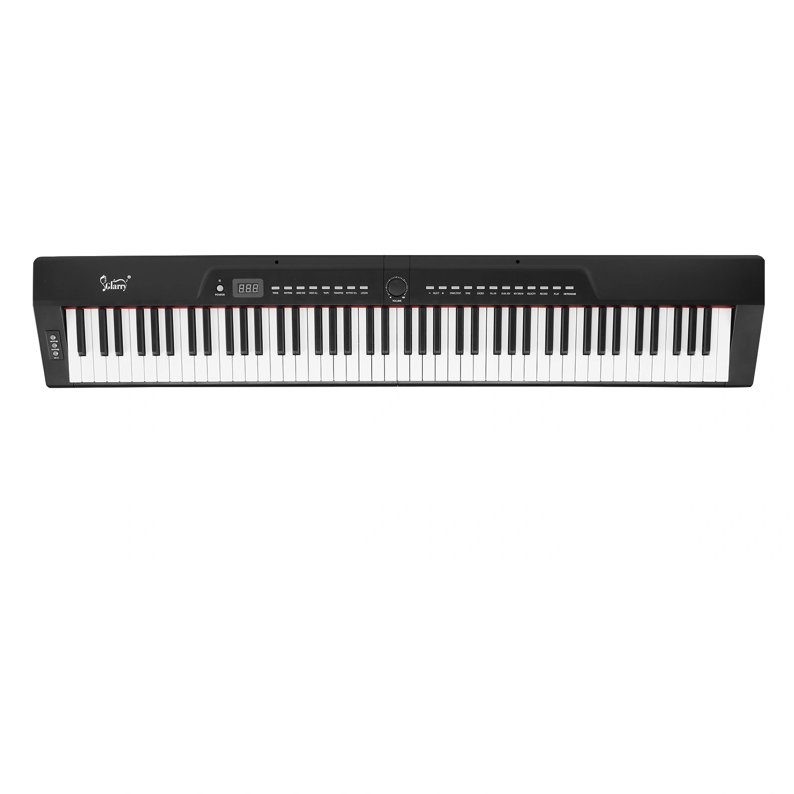 GPP-105 88 Key Digital Piano, Semi-Weighted Full Size Keyboard with MIDI Bluetooth, Headphone, Black view 3