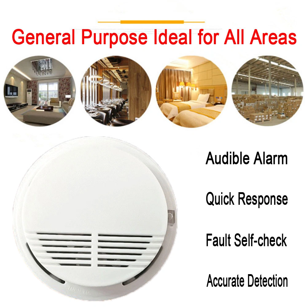 (8 Pack) Smoke Alarm Detector Home Fire Safety Sensor Alert Battery Included view 7