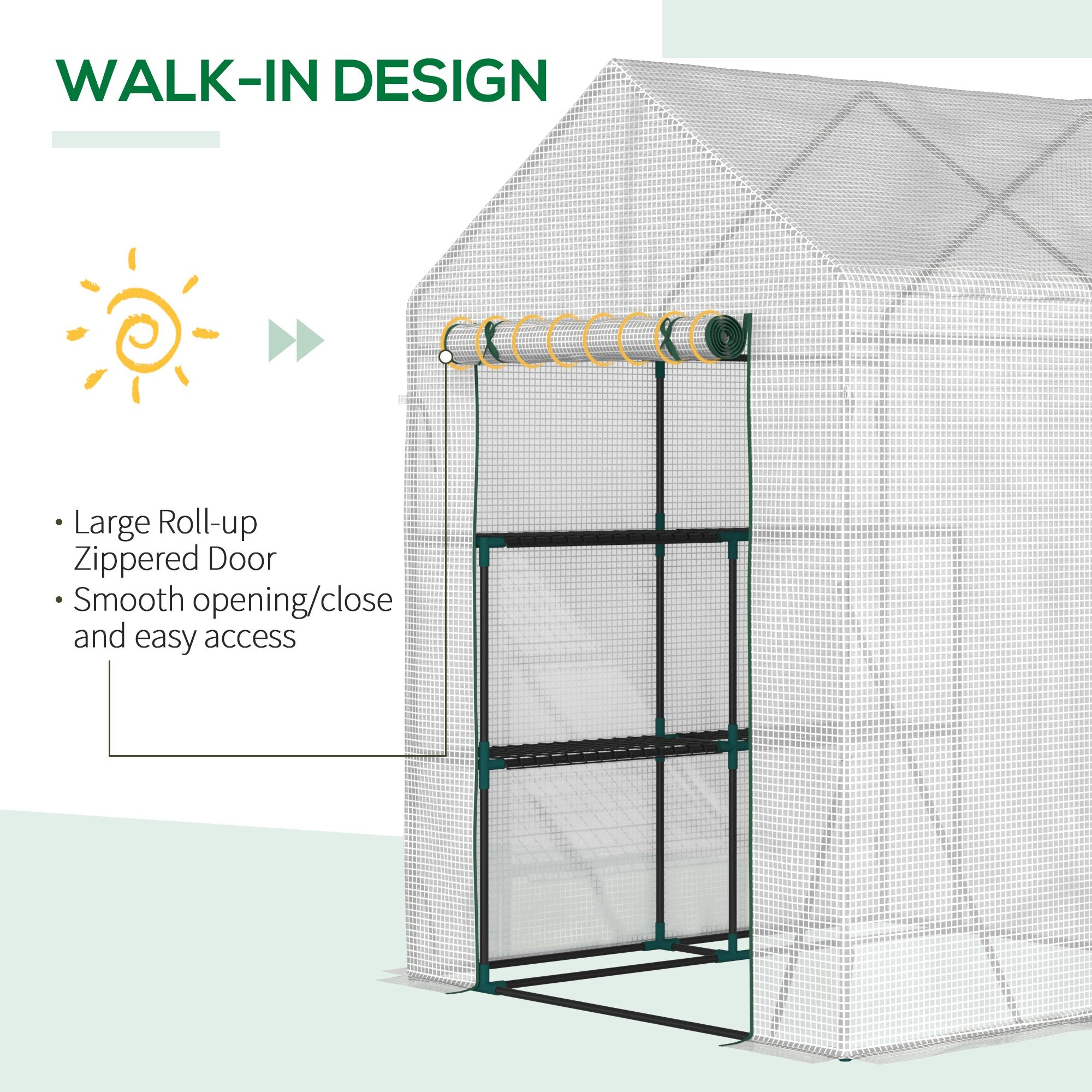 Portable Mini Greenhouse for Indoor/Outdoor Garden Plant Protection view 3